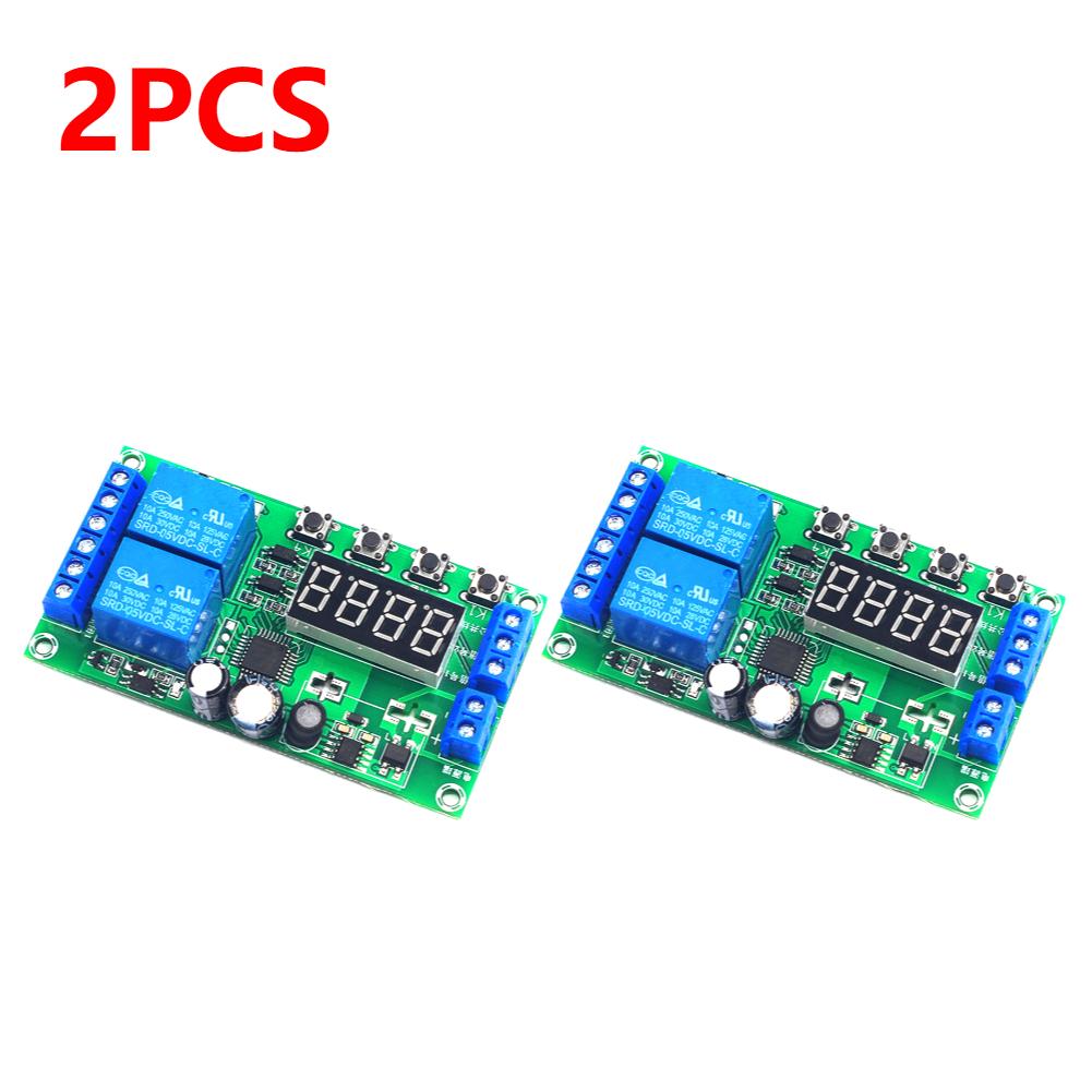 YF-7 Dual-Channel Delay Relay Module Pulse Trigger Cycle Timer 0.01s-999m 7-30V