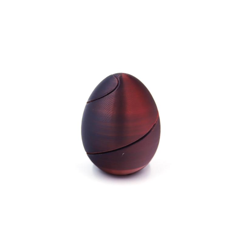 1pc 3D Printed Spiral Egg Fidget Toy Impossible Passthrough Sculpture 3D Printed Eggs Easter Basket Stuffer Filler Party Favors