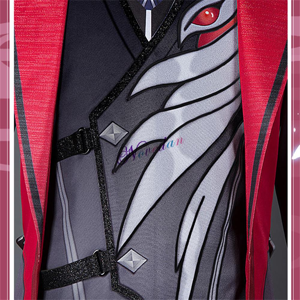 Game Diluc Red Dead Of Night Cosplay Costume Wig Shoes Anime Diluc Cosplay Clothes New Skin