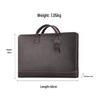 New Genuine Leather 15.6" Briefcase: Multifunctional Laptop Bag & Business Handbag for Men