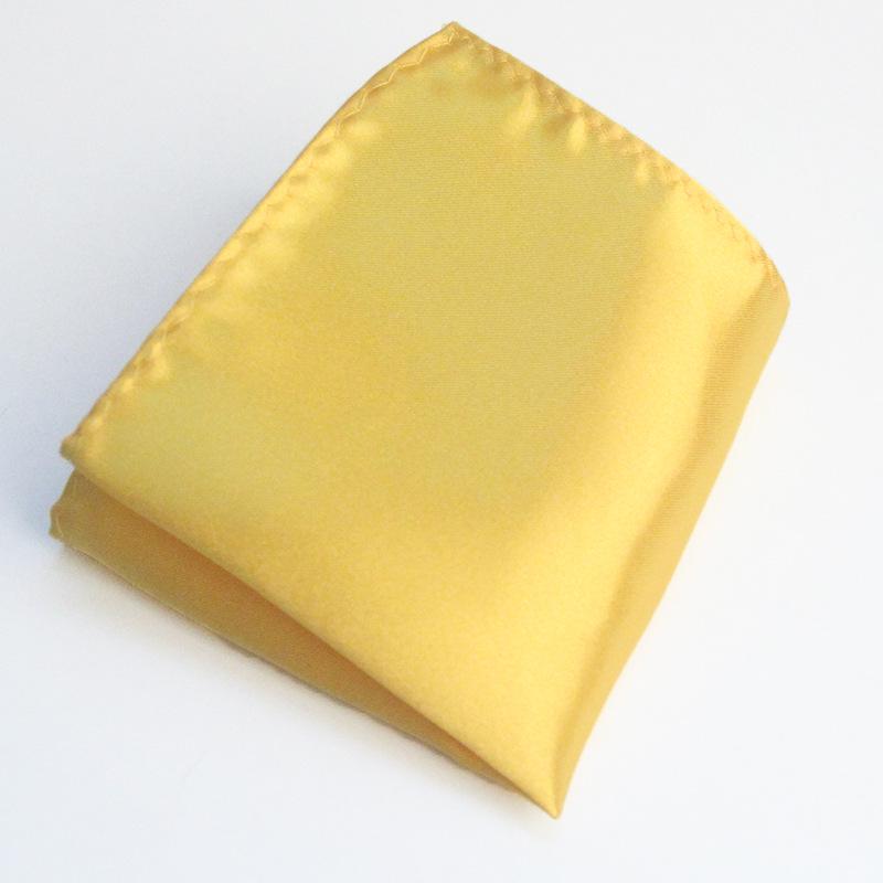 Men's Solid Color Pocket Square for Suits - Multi-color Wedding & Business Accessory Scarf