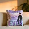 Never Have I Ever Cushion Cover Cozy Velvet Throw PillowSoft Warm Cushion For Sofa  Bed
