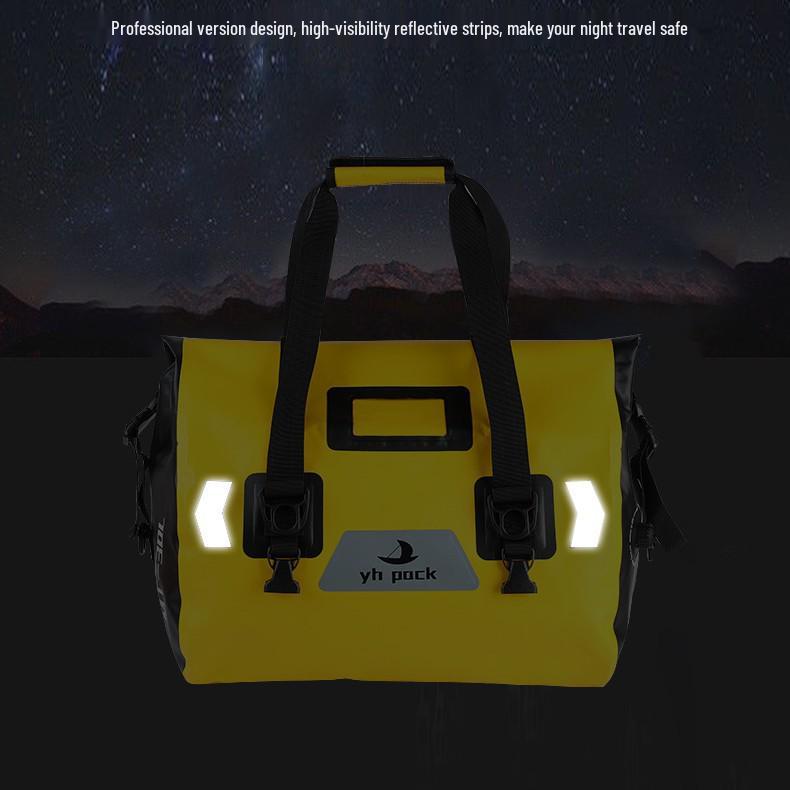 Waterproof Motorcycle Saddlebag: Cross-Border Pannier & Rear Seat Tail Bag Riding Gear.