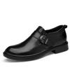 Men's Casual Business Crocodile Leather Shoes - Breathable Cowhide for Spring & Autumn