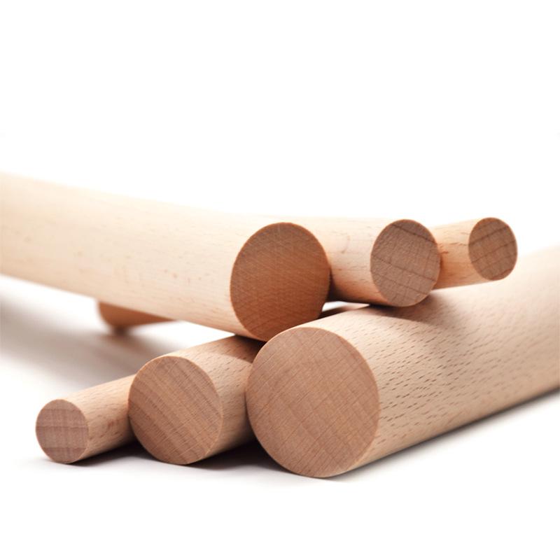 Beech Wood Clothes Drying Rods - 2.0 & 2.2 Round Sticks and Handles