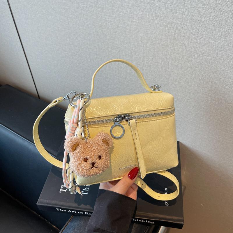 Burst pattern portable small bag women's 2025 summer new trendy lunch box bag niche shoulder messenger bag wholesale