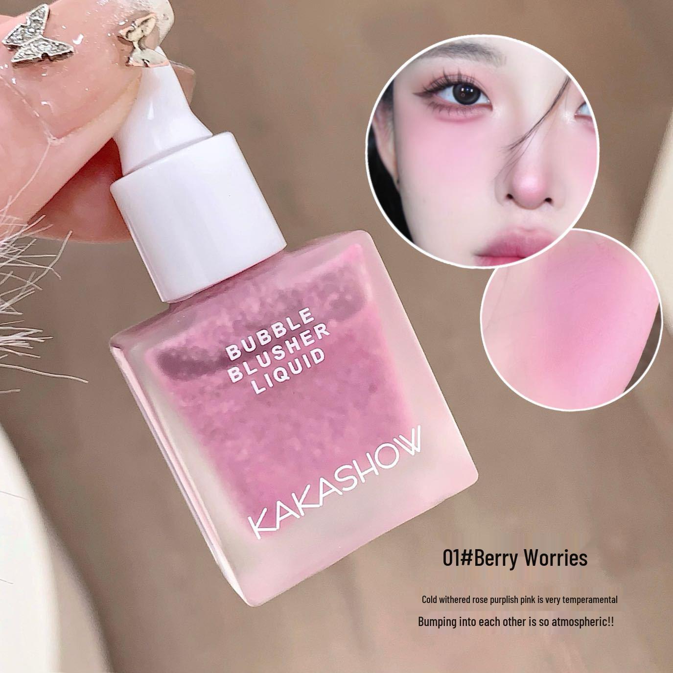 Kakashow Natural Bubble Blush: Liquid Blush & Matte Eyeshadow Duo
