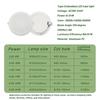 8Pack Recessed Led Downlight 3 4 5 6 8 Inch 3000K 4000K 6000K Round Led Panel Light 110V 220V 230V for Home Indoor Lighting