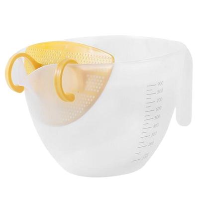 Set de Pahar de Măsurare cu Filtru 1000ml Pâlnie Strecurătoare pentru Ouă cu Deflector Ustensilă de Gătit Multifuncțională Pentru Spălat Orez Coacere Gătit