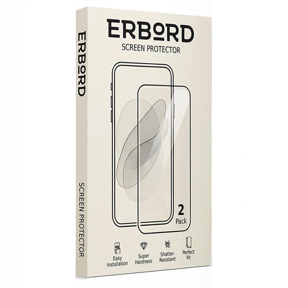 2x Tempered Glass for Samsung Galaxy A15, ERBORD 9H Hard Glass, glass