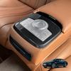 For Genesis G80 RG3 2021-2024 Rear Row Cup Holder Frame Trim Panel ABS Plastic Protection Guard Cover Accessories LHD/RHD