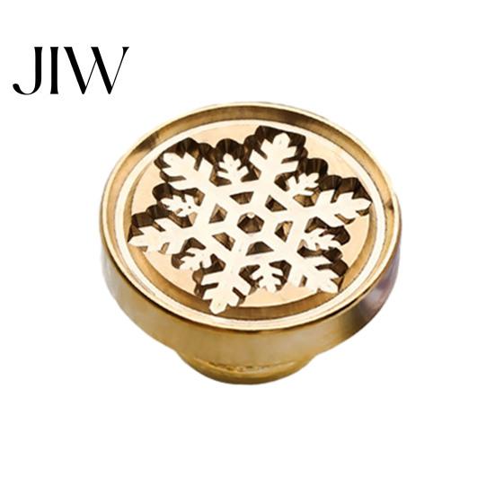 Journal Decoration Seal Wax Stamp, Vintage Plant Pattern Head, Durable Handmade Stationery Accessory Copper Stamp Head Replacement, for Envelope