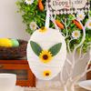 Yousheng Easter Egg Hanging Ornament DIY Crochet Easter Egg with Sunflower for Easter Basket Stuffer Holiday Party Tree Decor