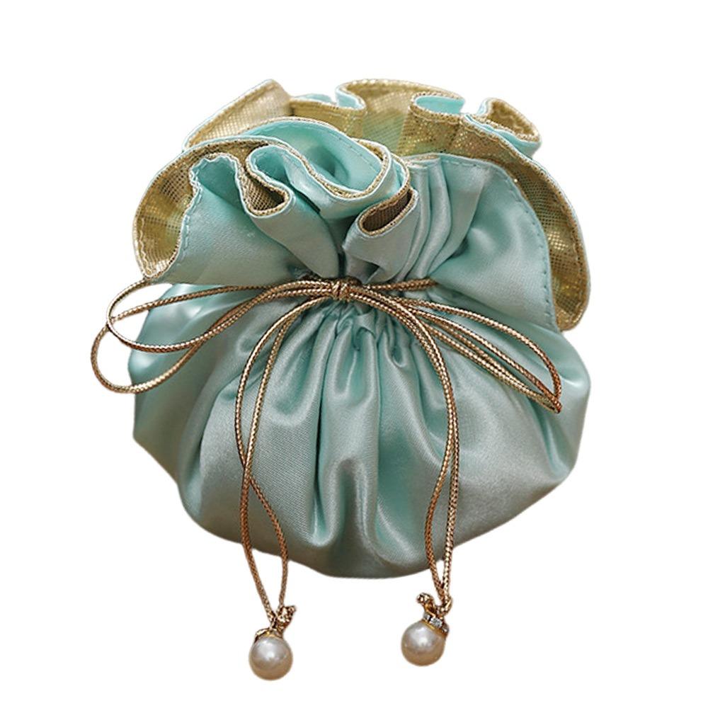 Portable Drawstring Bag Light Luxury Gift Bag Grace Jewelry Gift Bag for Gift Wrapping синий