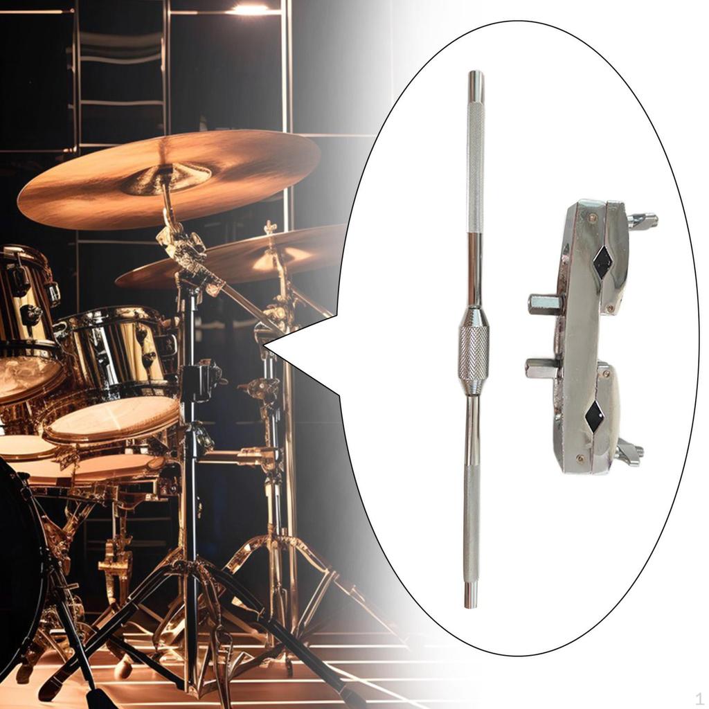 Cowbell Mount Percussion Rod Holder Musical Parts Straight
