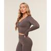 Gymshark Lift Seamless Jacket Cool Brown B6b5q Nbzg