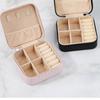 Jewelry Organizer Box With Leather Material For Earrings And Rings Storage