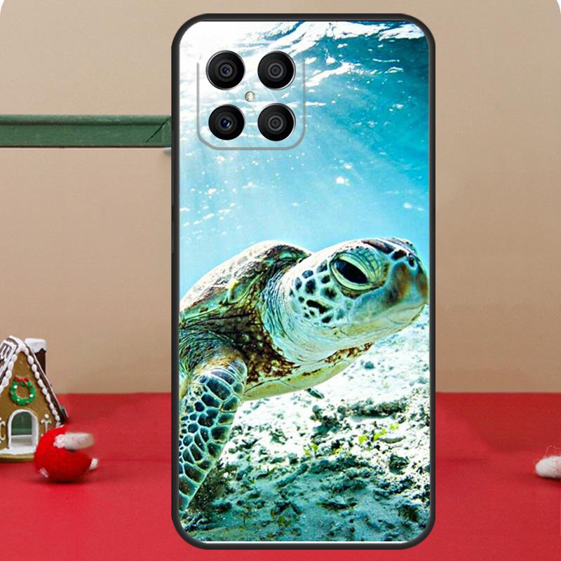 Swimming Freshwater Sea Turtles Case For Honor Magic 6 7 8 Pro Honor 400 200 70 90 Lite X8c X8b X9a X9b X9c X9d Win RT Cover