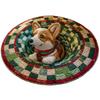 60*60cm Christmas Round Carpet 3D Special-shaped Bedroom Door Mat Santa Claus Floor Mat  Home Decor