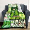 Pickle Lovers Multi Purpose Personalized Blanket Personalized Text Comfortable Texture Versatile For Sofa Couch Office Bed Picnics All Season Use
