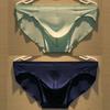 1PC Men's Underwear Ice Silk Seamless Sexy Briefs Pants Solid Color Youth Lightweight Shorts Summer