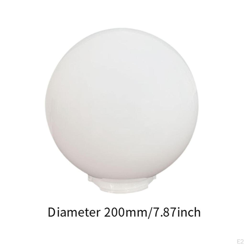 Acrylic Lamp Post Globe Ball Cover Decoration Lamps Posts Mounted Sphere Lampshade Replaces for