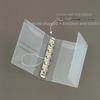 M5 A6 Diagonal Pp Three Fold Pp Loose Notebook Cover Mini Portable Sticker Small Card Po Storage Ledger