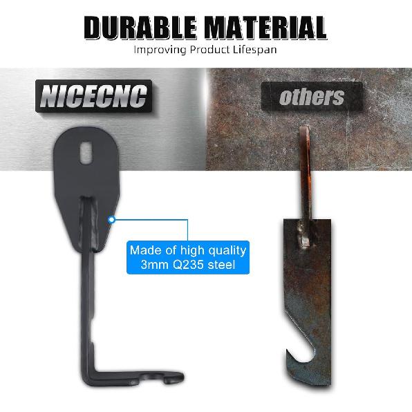 NICECNC Black 3 Inch Upgrade UTV Door Latches Compatible with Can Am Maverick X3 4x4 Turbo DPS 2017-2021, Maverick X3 R 4x4 XDS Turbo DPS 2017-2019,