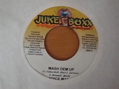 7inch Record VOICEMAIL / BLACK-ER - Mash Dem Up NONE Juke Boxx Produ Jamaica Reggae, Ska & Dub Used
