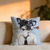 Rich Pink Lion Animal Jewelry Cheetah With Cushion Cover Cozy Velvet Throw PillowSoft Warm Cushion For Sofa  Bed