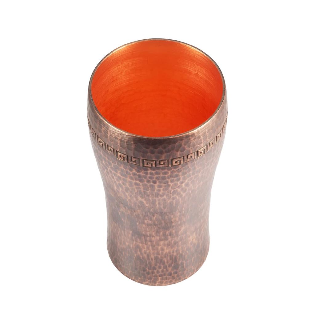 YINOX Pure Copper Beer Mug, Pure Copper Coffee Cup, Pure Copper Water Cup, Thick Copper Cup (Retro)