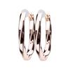 LOKUMI Made In K18 Hoop Earrings, Japan, 18K, Post, K18, Hypoallergenic, Hoop, Earrings, Catchless, One-touch, Moebius, Small, Delicate, Women's,