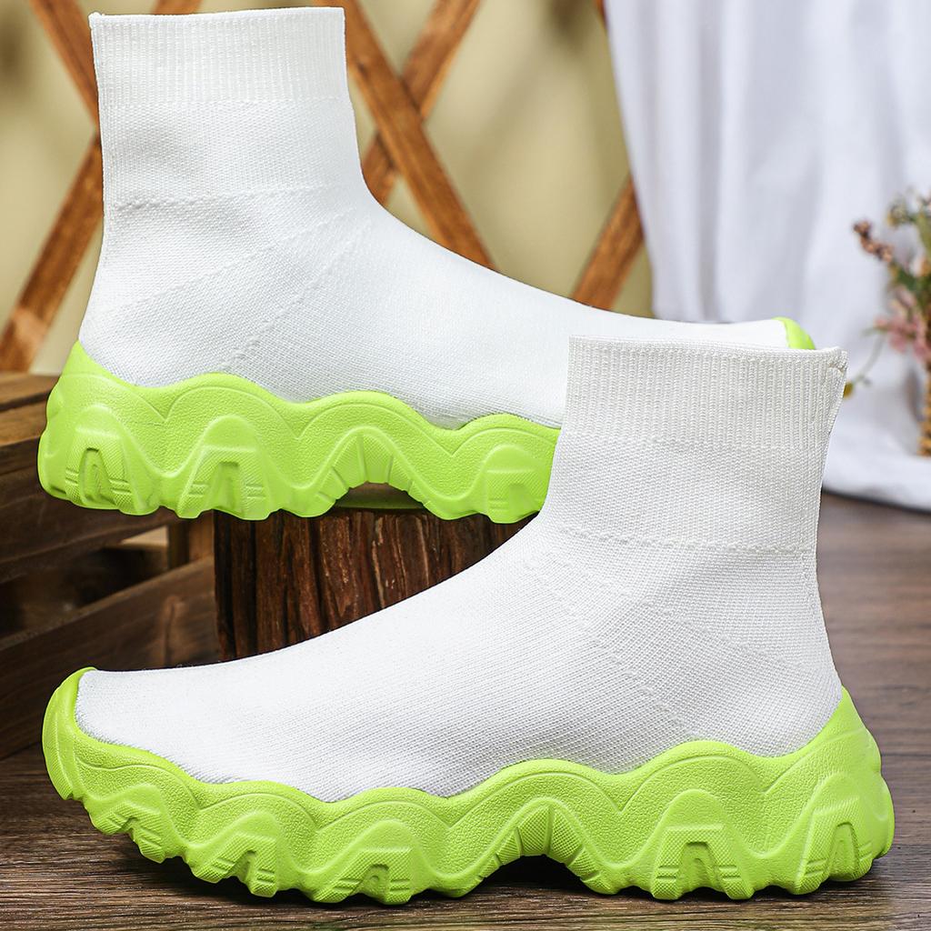 Neue atmungsaktive Socken Schuhe mit Fliegenwebung, lässige Sportschuhe, Outdoor, trendige Paarschuhe