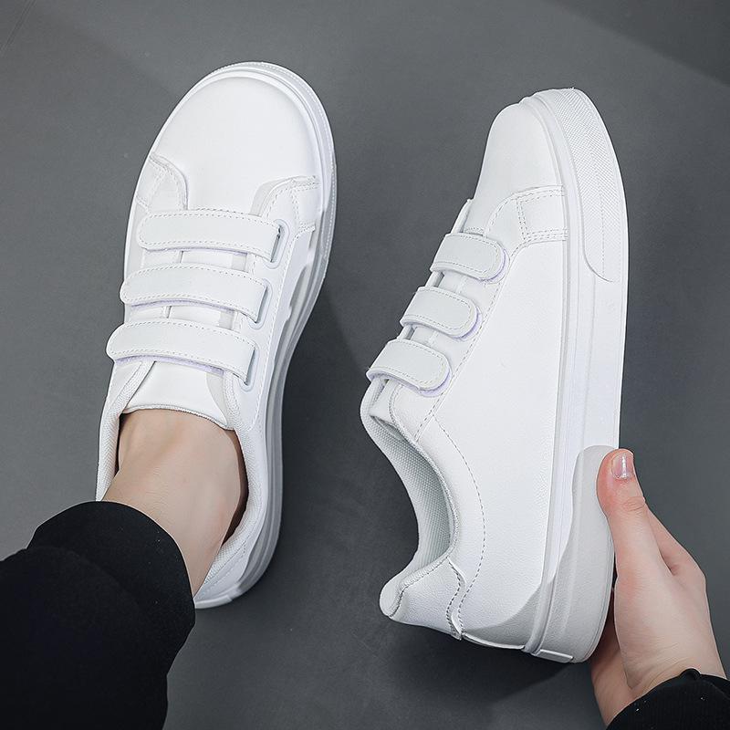 2025 autumn new Velcro men's shoes little white shoes men's Korean version fashion trend board shoes versatile casual shoes