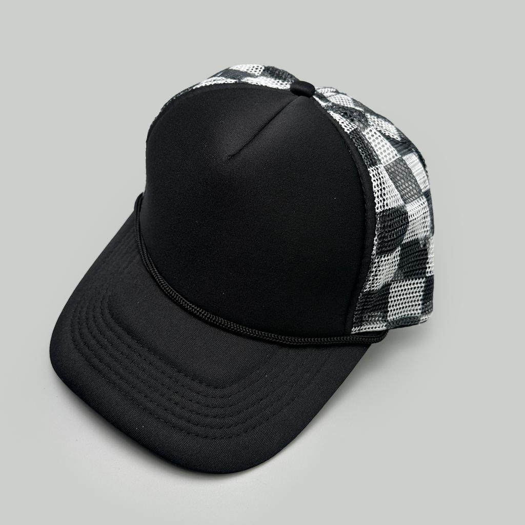Simple Solid Plaid Camouflage Color Baseball Hats New Unisex Sunshade Color Block Breathable Casual Versatile Mesh Trucker Caps