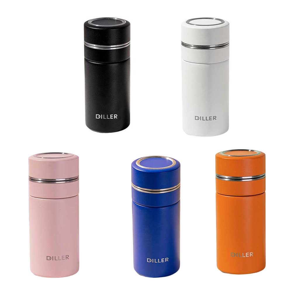 Men Vacuum Portable Replacement Wide Mouth Solid Color 280ml Home Office Vacuums Water Bottle Flask Gift with Tea Filter