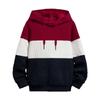 Herr Färgblock Stickad Pullover Sweatshirt Hooded Hoodie Långärmad Casual Tröja Topp