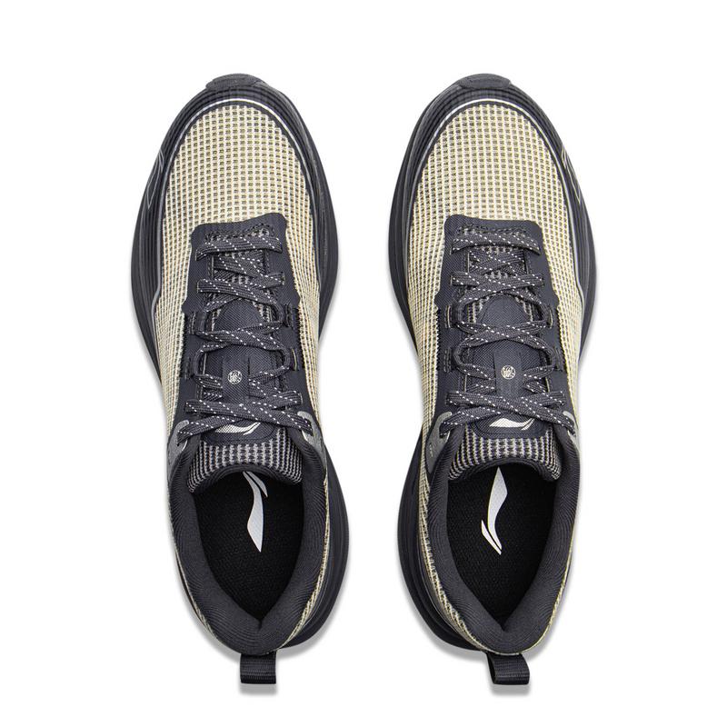 Li Ning Outdoor CF Tracing, Inter Industry Puncture resistant Low top Hiking Shoes Unisex Black/Khaki AHCV037-3