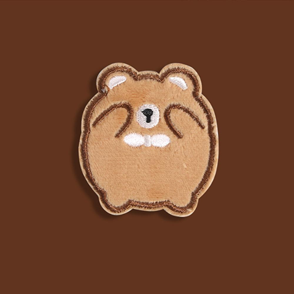 Self Adhesive Down Jacket Fabric Patch Cartoon Bear Fabric Iron On Patches  Clothing Accessories