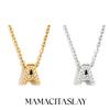 MamacitaSlay Classic 316L Stainless Steel Letter Necklace Waterproof 18K Gold Plated Jewelry Women's Elegant Neck Jewelry Gift