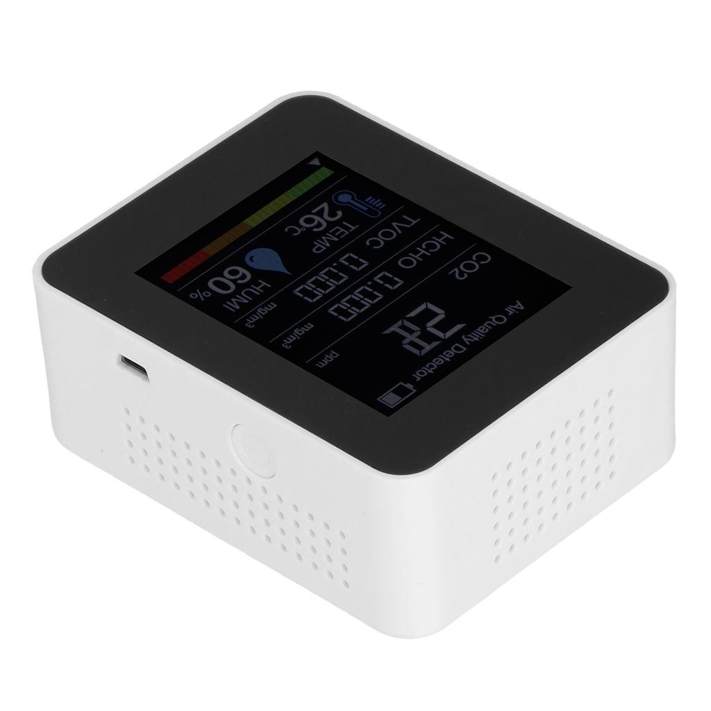 Multifunctional CO2 Detector ZNAZ2CO3 Infrared Sensor 5 in 1 Multifunctional Carbon Dioxide Detector for Home