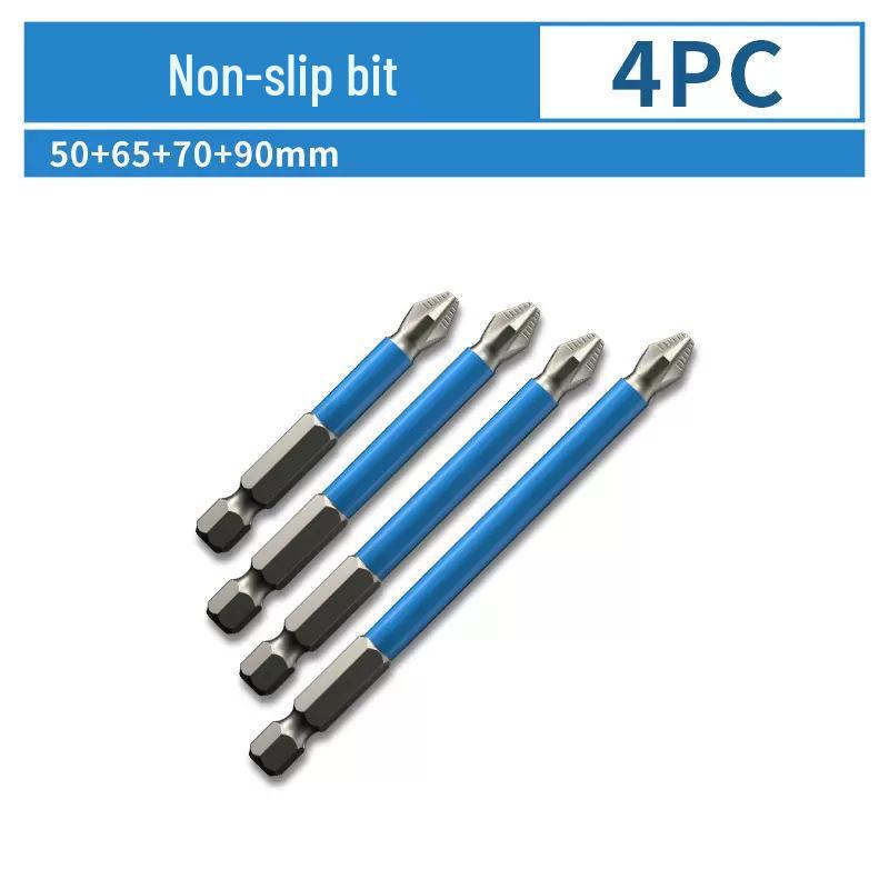 Rutschfestes Magnetisches Bit-Set für Kreuzschlitz- & Torx-Akkuschrauber - Extra Lang & Hohe Härte