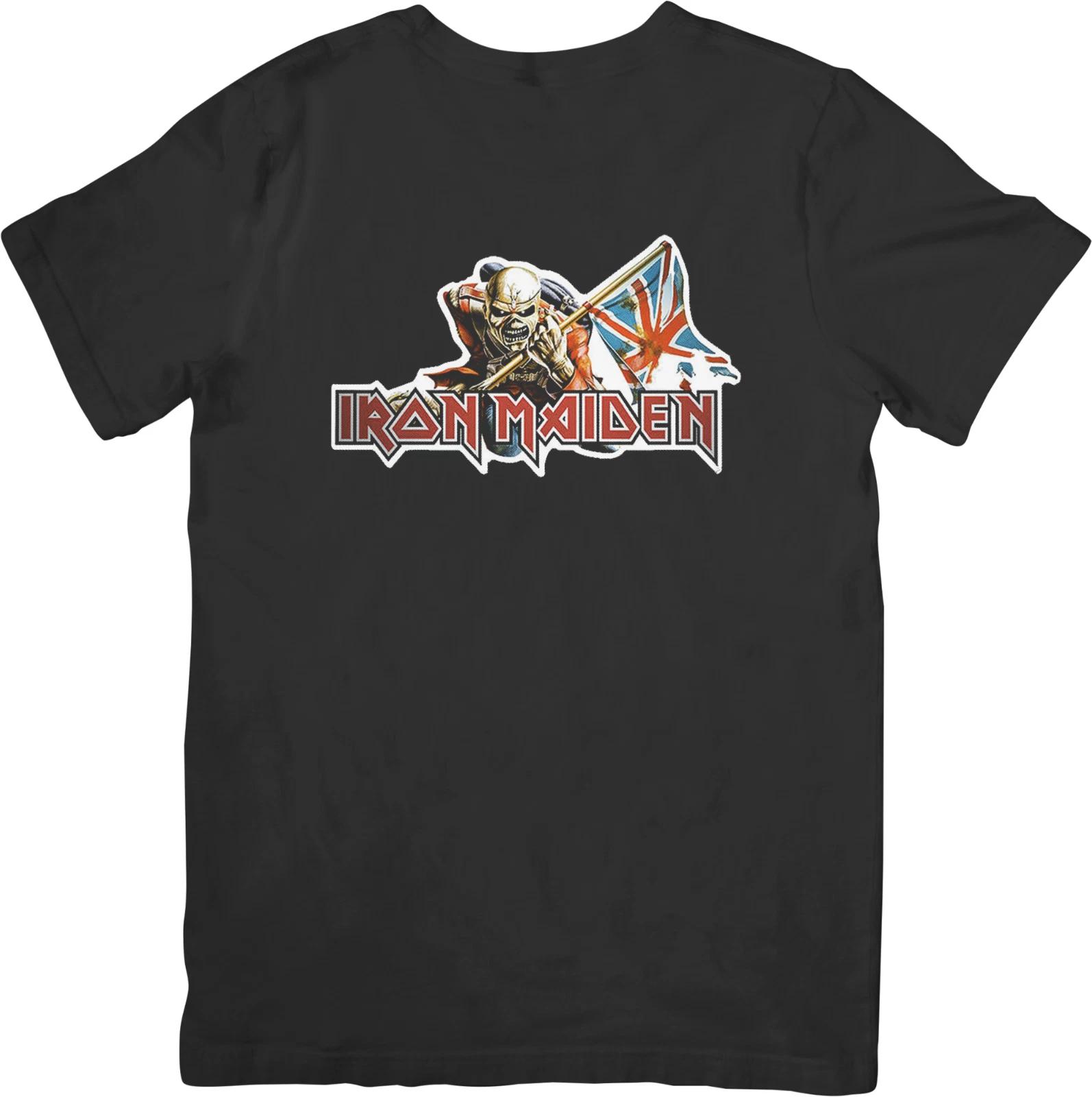 

Iron Maiden Music Футболка унисекс из качественного хлопка черного цвета для мужчин и женщин 3XL