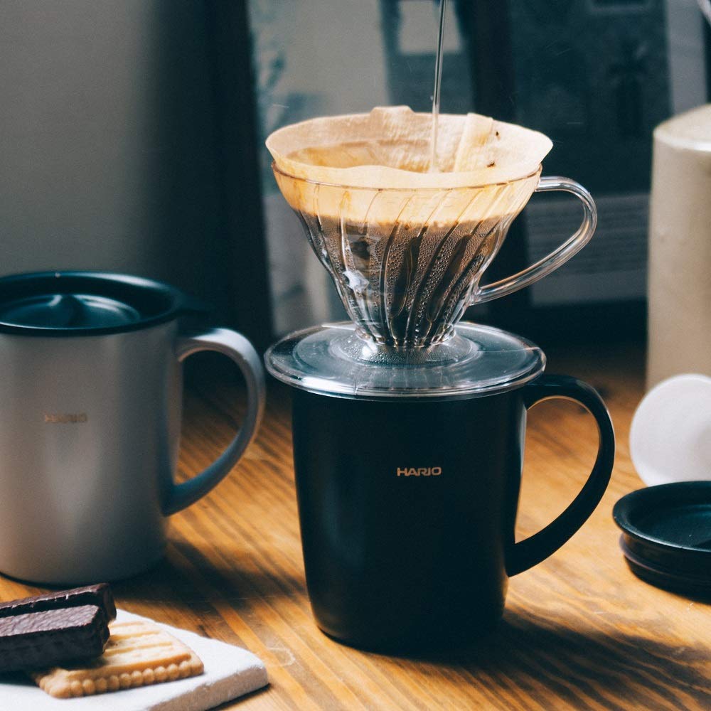 Hario Sada termohrnků V60 Dripper Černá VDSM-2424-B