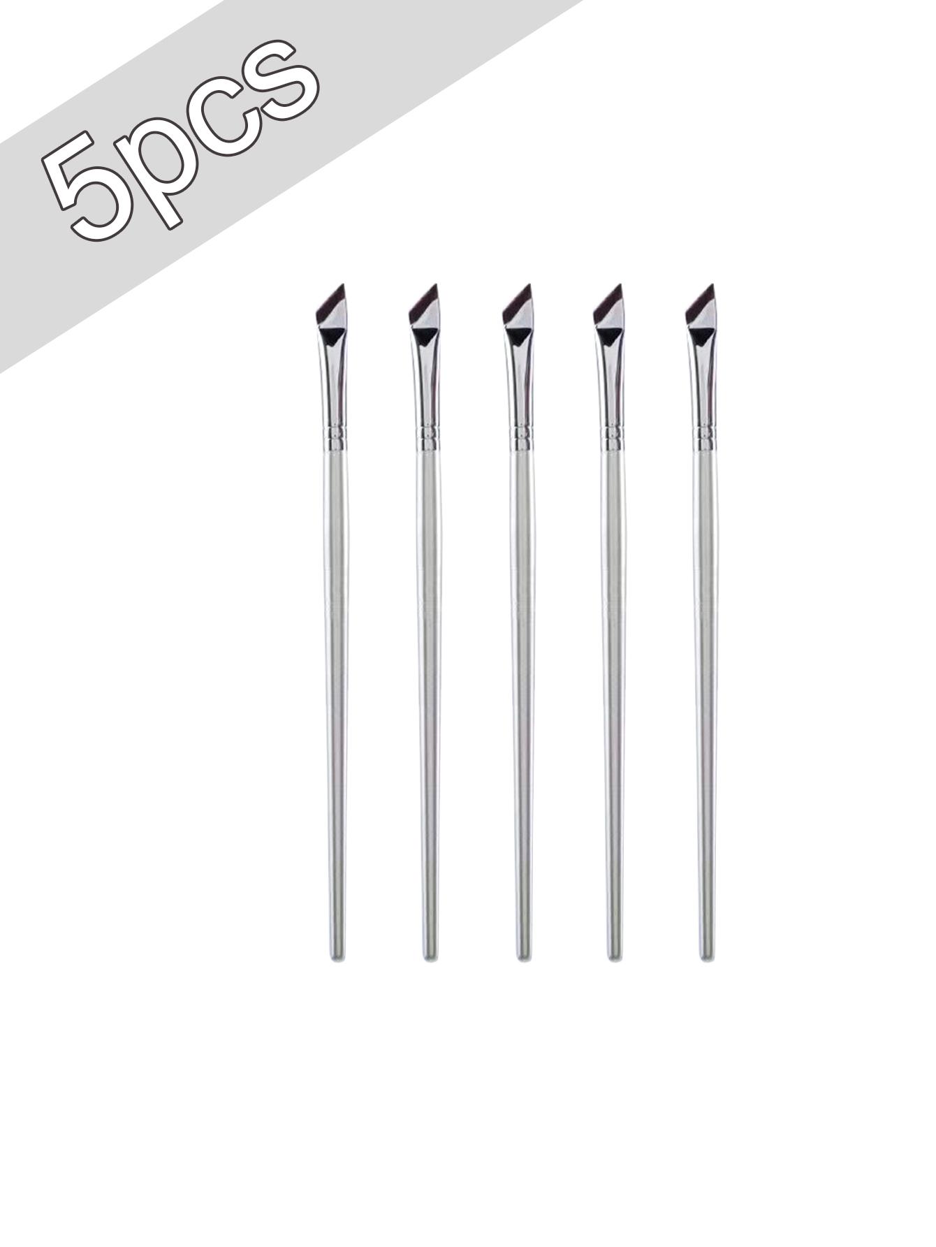 Кисть для подводки глаз Диагональный угол Плоская для деталей век и нижнего века Кисть для макияжа Тонкая Ультратонкая Кисть для гелевой подводки Ультратонкая