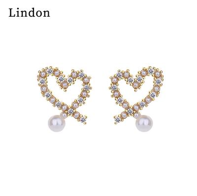 Lindon Copper Alloy Zirkón Náušnice Visiace náušnice pre ženy Darčeky na svadbu