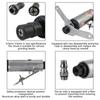 Pneumatic Die Grinder Car Tool Grinding Polishing Machine Kit Air Grinder Mill Engraving Tool 1/4" 1/8" 16Pcs Air Die Grinder