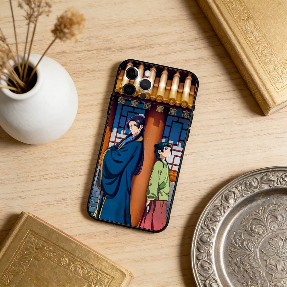 

The Apothecary Diaries Maomao Phone Case For iPhone 17,16,15,14,13,12,11 Plus,Pro Max,Soft Silicone Black Cover iPhone16plus