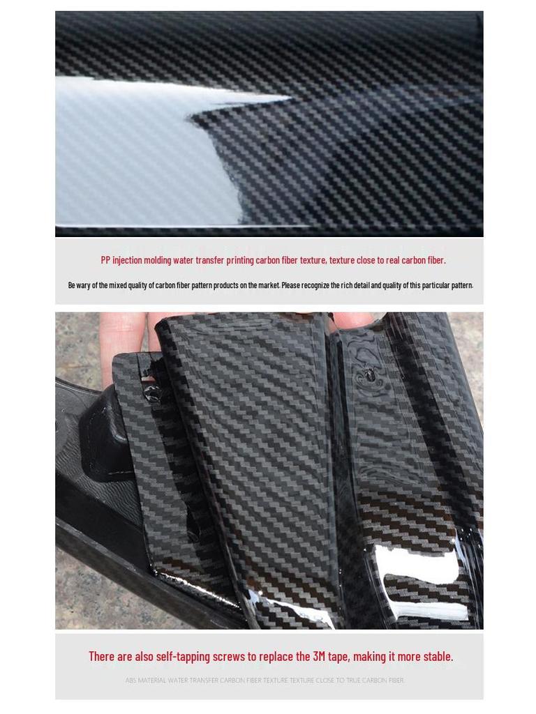 10th Gen Civic Modified Rear Diffuser Kit with Flashing Spoiler Light & Exhaust Tip