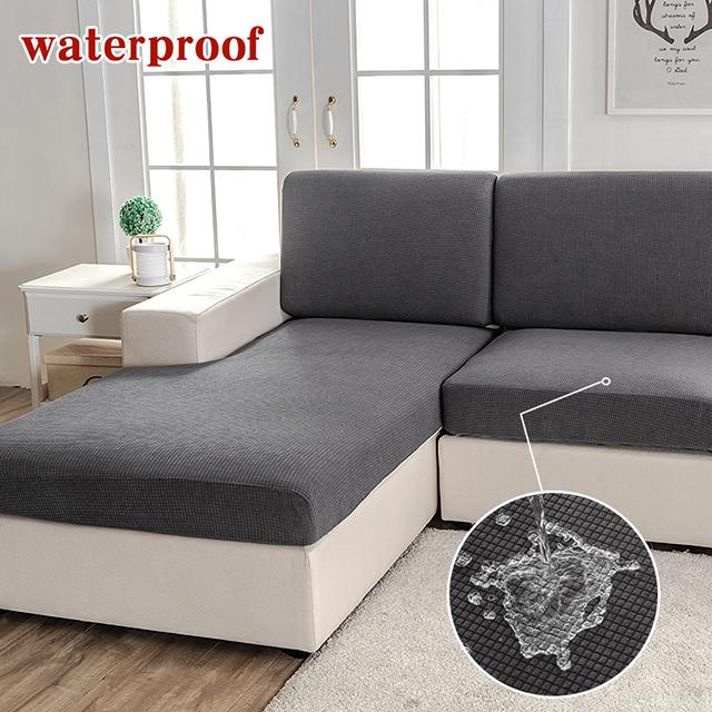 

Водонепроницаемый чехол для подушки на сиденье дивана, жаккардовые эластичные чехлы для диванов, чехлы для кресел, моющиеся съемные чехлы для диванов для гостиной Normal Size (L)-1pc темно серый